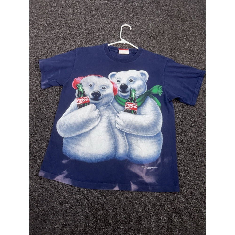 Vintage Coke Coca Cola Men's Size Large‎ Polar Bears T Shirt 1994 USA